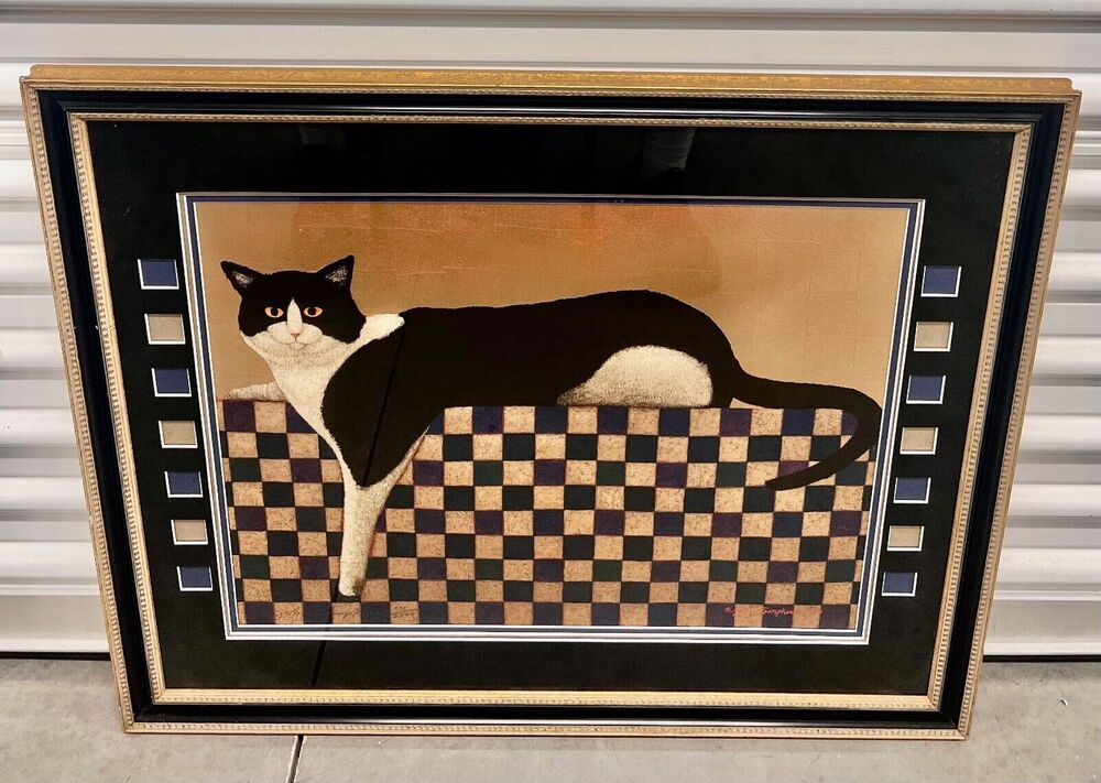 John Simpkin's 1989 Pavane in Gold Paper Lithograph Limited Edition With COA